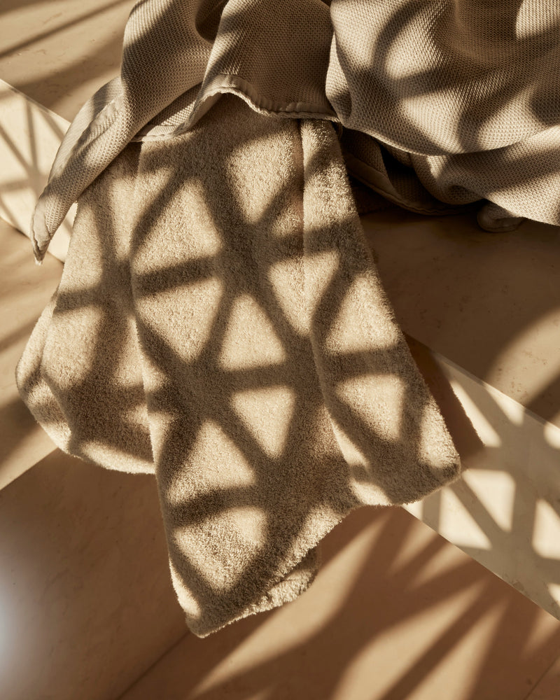 Serviette de bain croustillante