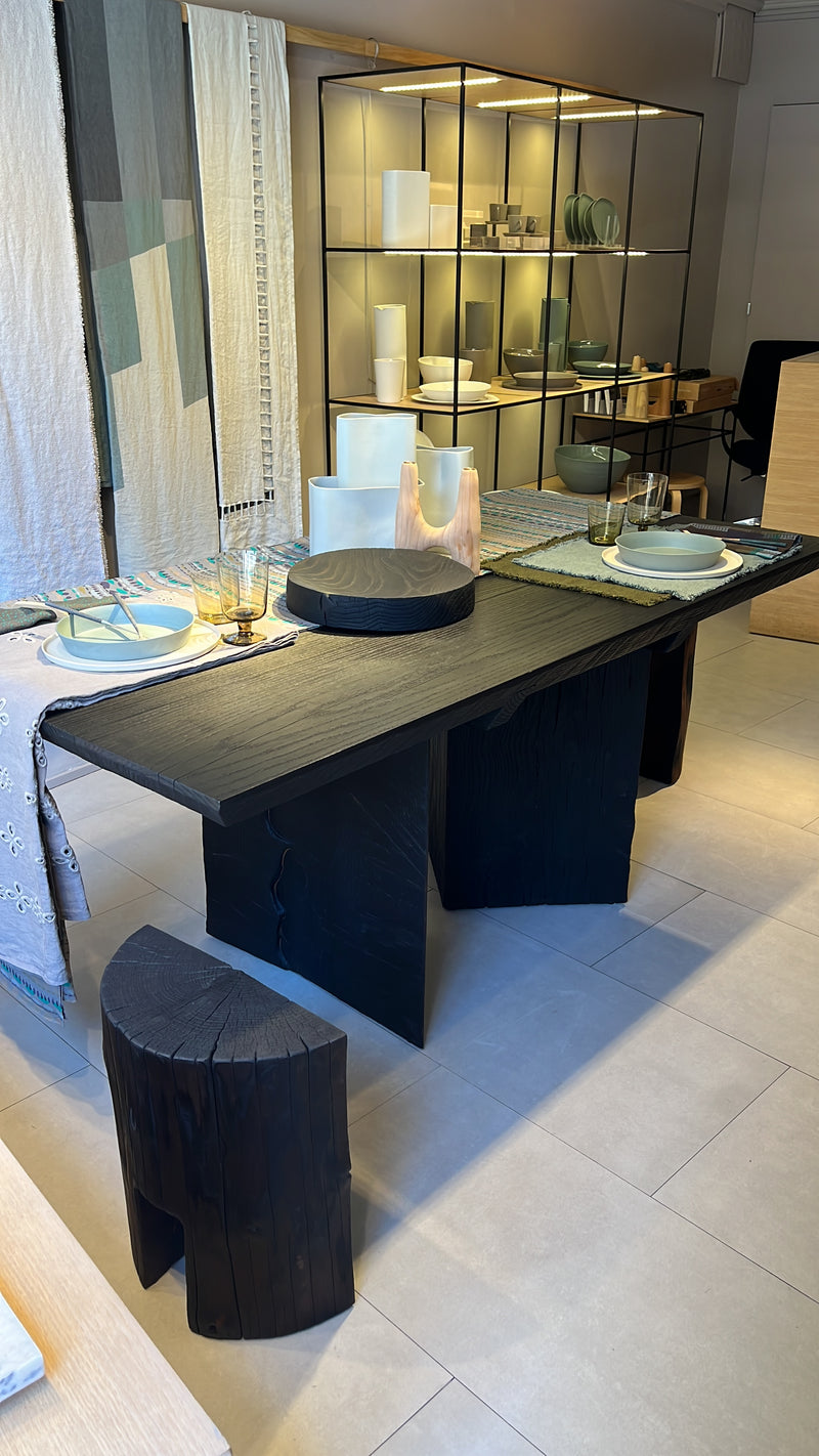 Charred oak Table