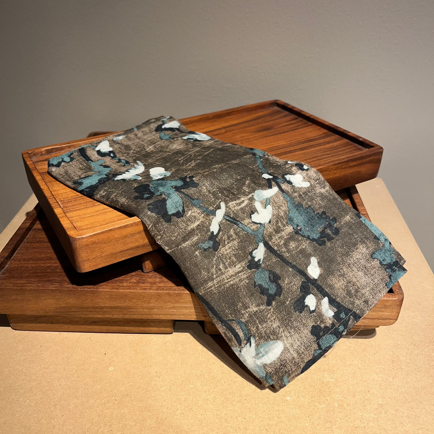 Serviette de table enneigée