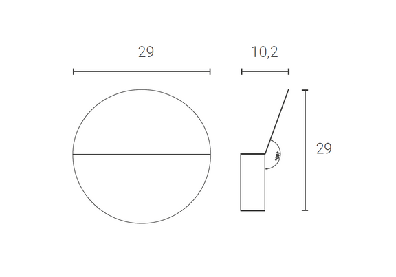 Cyrcle wall lamp by Zava – additional view