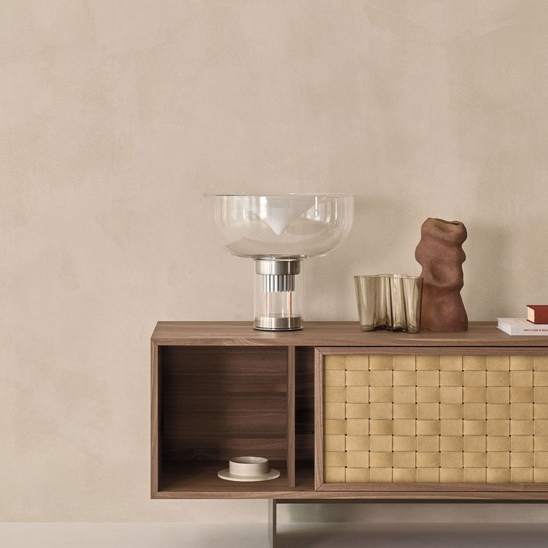 Leucos Aella T 45 Openworked – Matt White and Natural Copper