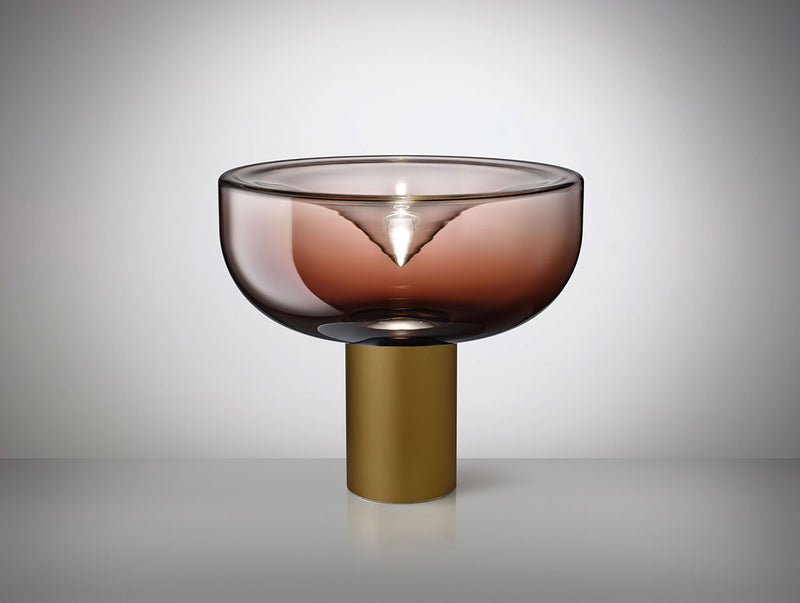 Leucos Aella T 45 cm – Shaded Burgundy, Matt Bronze structure