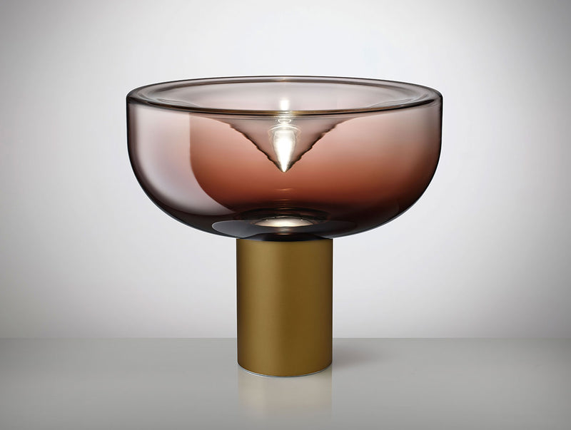 Leucos Aella T 54 cm – Shaded Burgundy, Matt Bronze structure