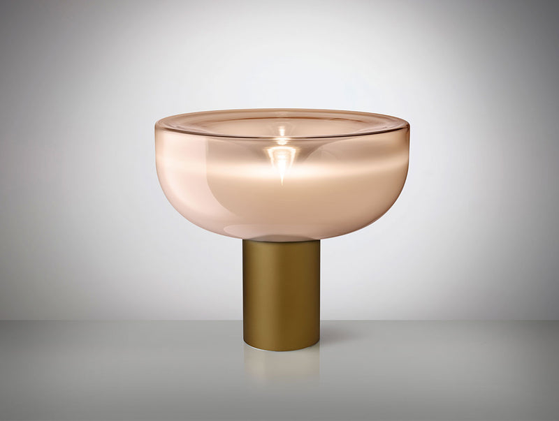 Leucos Aella T 45 cm – Pink Shaded White, Matt Bronze structure