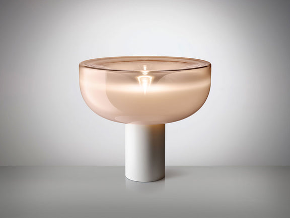 Leucos Aella T 45 cm – Pink Shaded White, Matt White structure