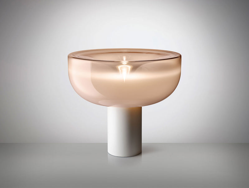 Leucos Aella T 45 cm – Pink Shaded White, Matt White structure