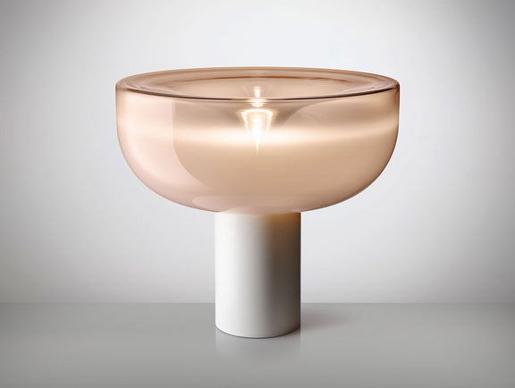 Leucos Aella T 54 cm – Pink Shaded White, Matt White structure